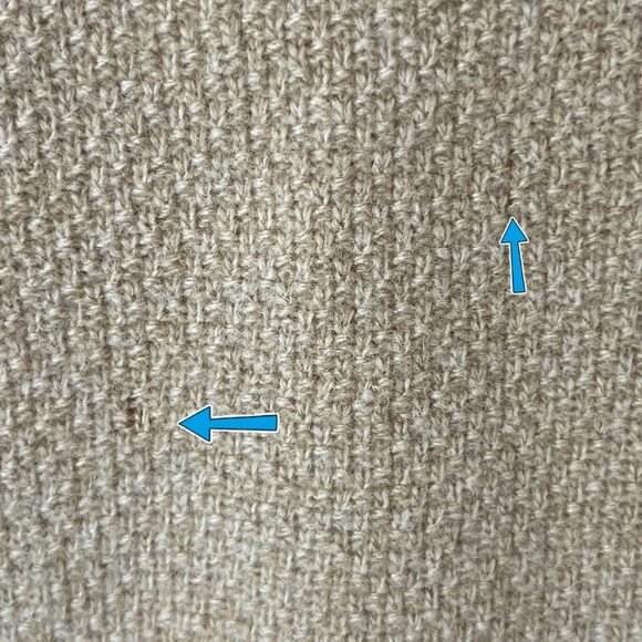 MaxMara Size Small Tan Wool Cashmere Funnel Neck Boxy Short Sleeve Knit Sweater - Picture 10 of 13